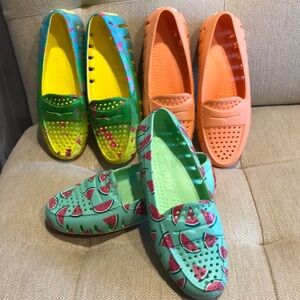 Floafers 3 pairs multi color prodigy Driver water/slip proof,NEW, size 6, NO BOX